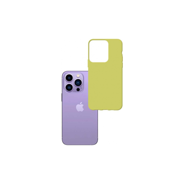Odolné puzdro na Apple iPhone 14 Pro Max 3MK Matt TPU lime