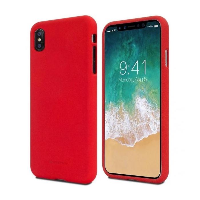 Silikónové puzdro na Apple iPhone 14 Mercury Soft červené