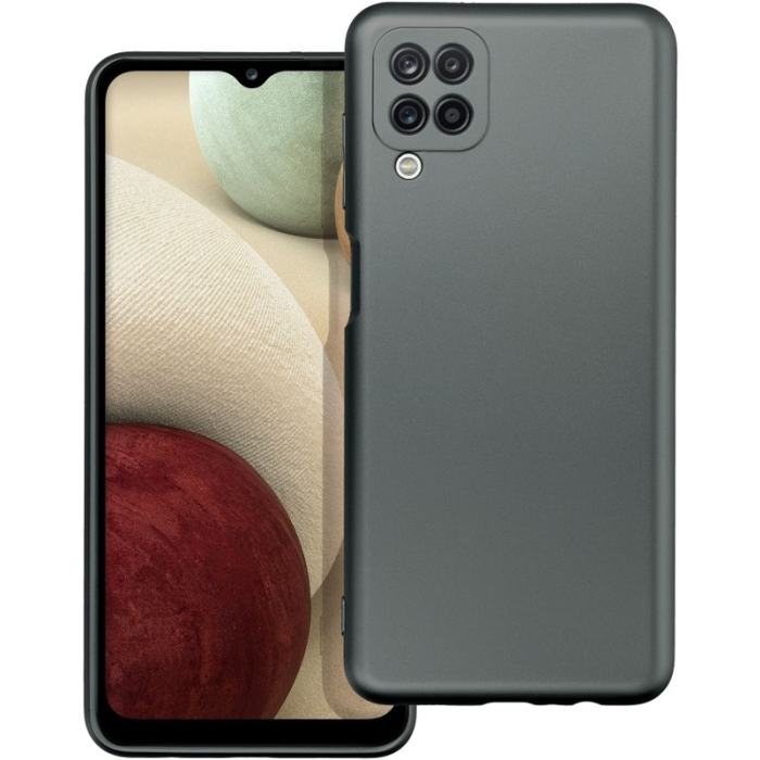 Silikónové puzdro na Samsung Galaxy A23 5G A236 Metallic sivé