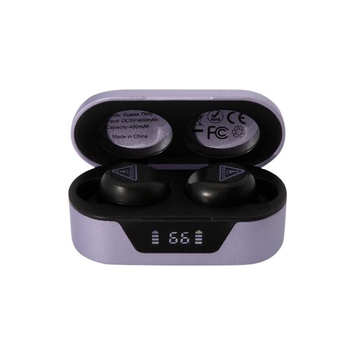 Guess True Wireless Triangle Logo BT5.0 Stereo Earphones Purple GUTWST31TU Purple