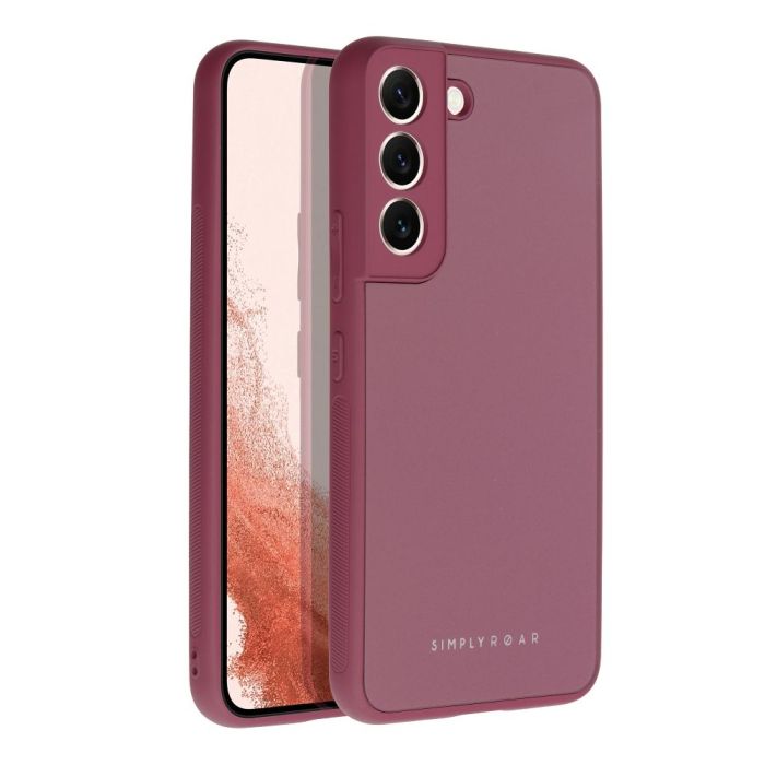 Kryt na Samsung Galaxy S22 S901 Roar Matte Glass bordové