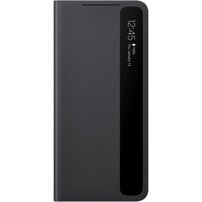 Diárové puzdro Samsung na Samsung Galaxy S21 Ultra 5G G998 EF-ZG998CBE Clear View čierne (Poškodené Balenie)