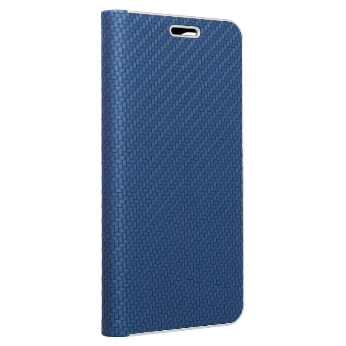 Diárové puzdro na Samsung Galaxy S23 5G S911 LUNA Carbon modré