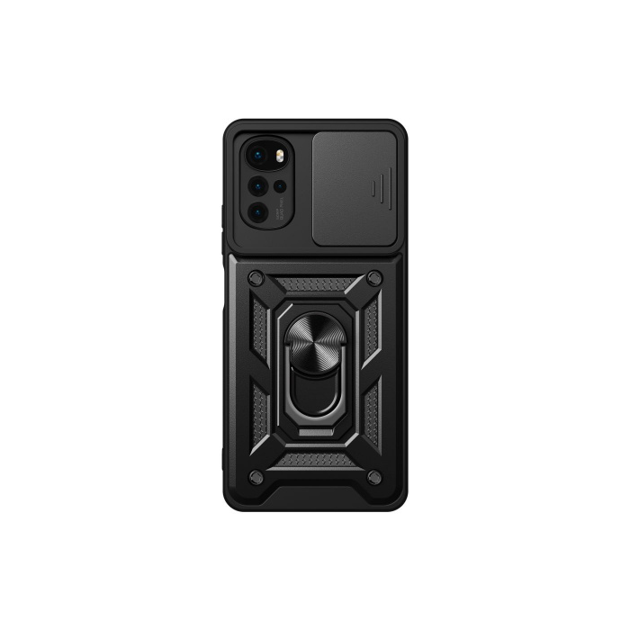 Odolné puzdro na Samsung Galaxy A13 A136 5G/A04s A047 Tech-protect Camshield Ring Armor čierne