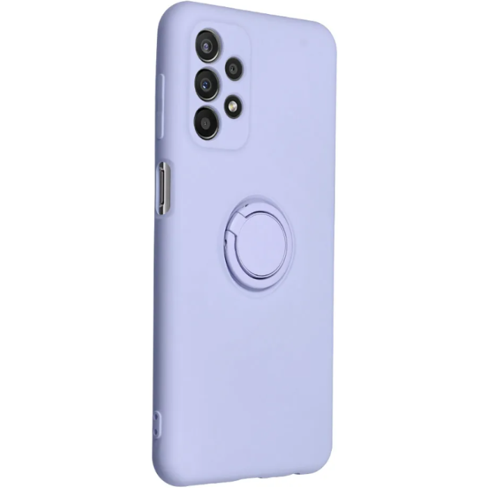 Silikónové puzdro na Samsung Galaxy S23 5G S911 Silicone Ring fialové