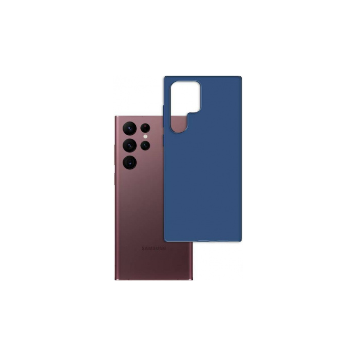 Odolné puzdro na Samsung Galaxy S23 Ultra 5G S918 3MK Matt TPU blueberry