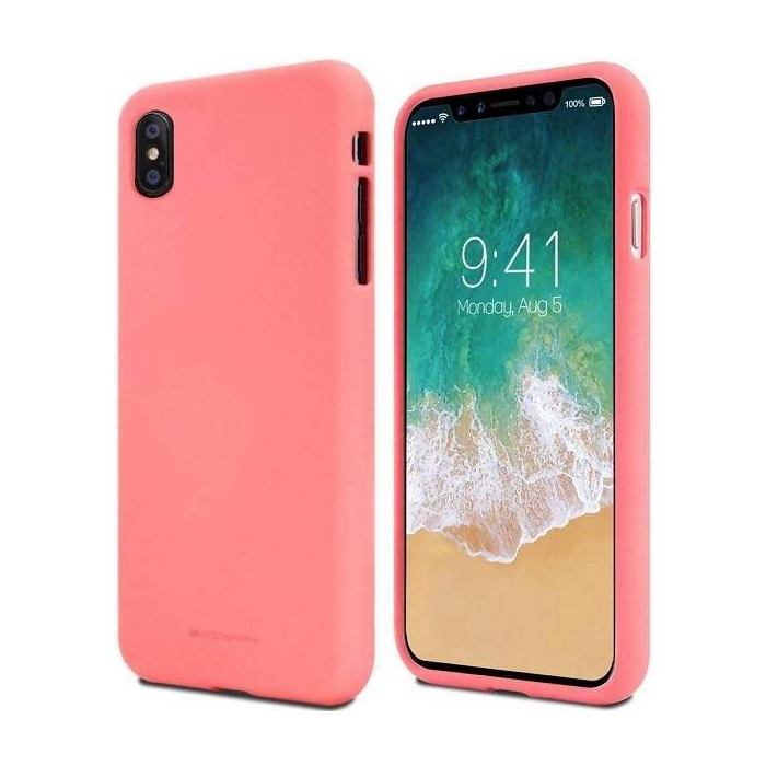 Silikónové puzdro na Apple iPhone 13 Pro Mercury Soft ružové