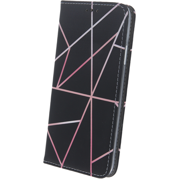 Diárové puzdro na Xiaomi Redmi Note 10/10S/Poco M5s Smart Trendy Linear 3 čierne