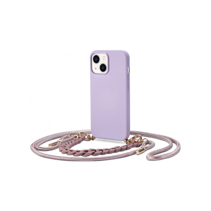 Silikónové puzdro na Samsung Galaxy A53 5G A536 Tech-Protect Icon Chain fialové