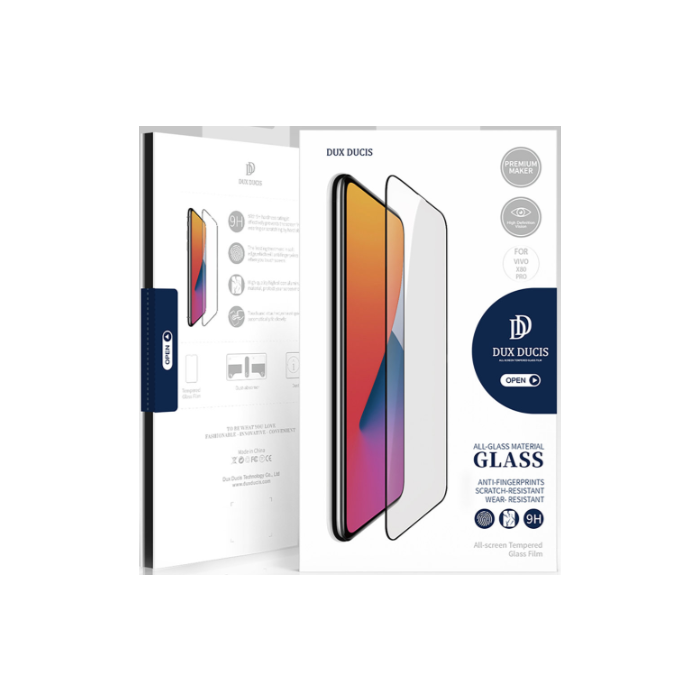 Tvrdené sklo na Vivo X80 Pro Dux Ducis 10D 9H celotvárové čierne