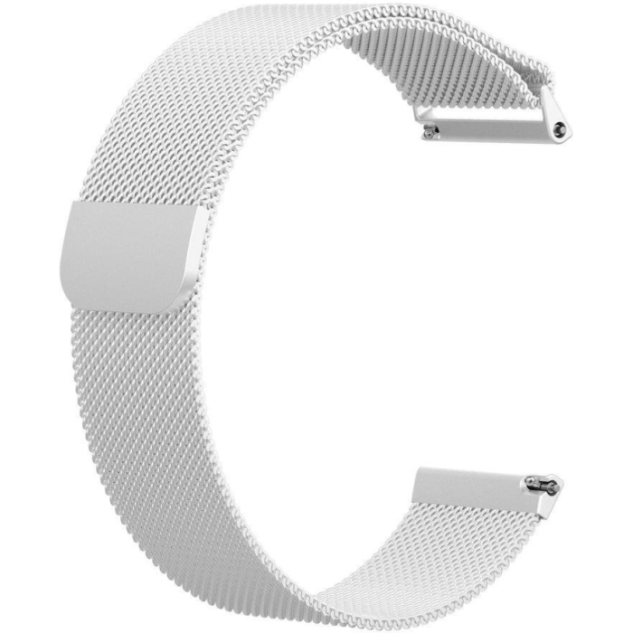 Náhradný remienok na smarthodinky RhinoTech 20mm Milanese Quick Release strieborný