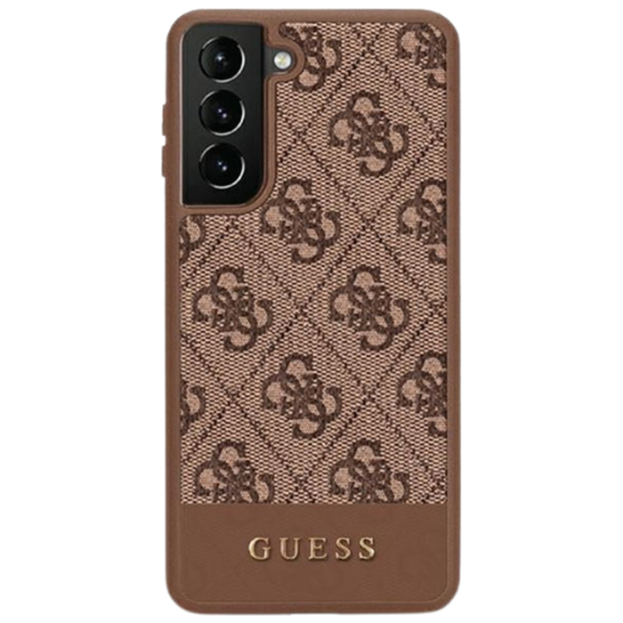 Plastové puzdro Guess na Samsung Galaxy S23+ 5G S916 GUHCS23MG4GLBR 4G Bottom Sprite hnedé