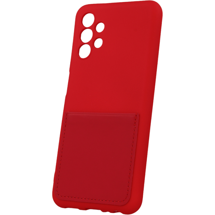 Silikónové puzdro na Samsung Galaxy A33 5G A336 Card Cover červené