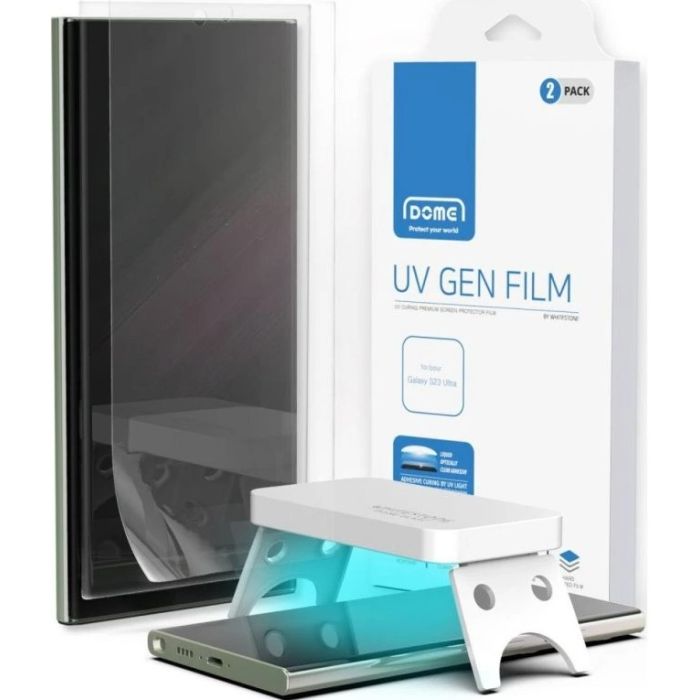 Ochranná fólia Whitestone Dome Duo Pack UV Fólia Samsung Galaxy S23 Ultra 5G S918 transparentná
