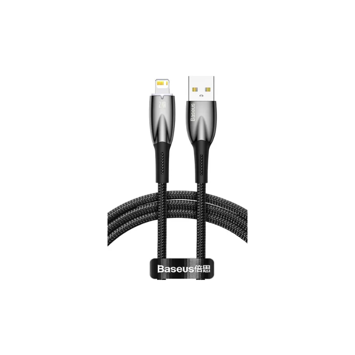 Kábel Baseus Glimmer Series CADH000201, USB-A na Apple Lightning 8-pin 2,4A, 1m, čierny