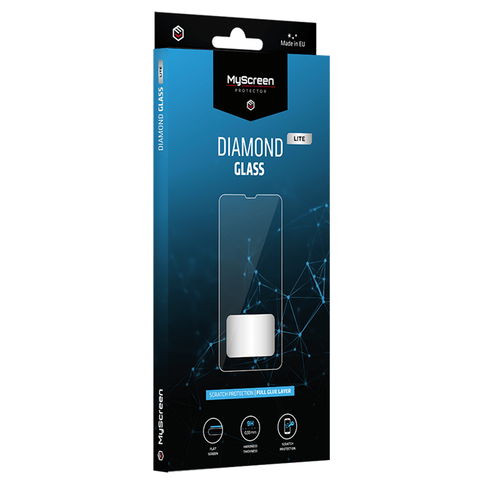 Tvrdené sklo na Samsung Galaxy A14 LTE/A14 5G MyScreen Diamond Lite Full Glue 9H celotvárové čierne