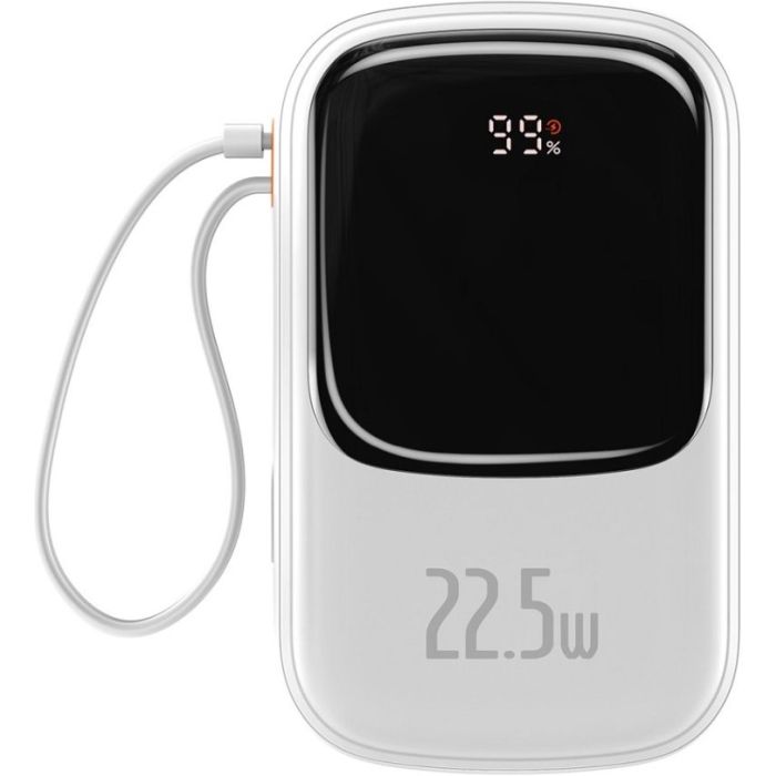 Baseus Qpow Pro Digital Display Fast Charge Power Bank 20000mAh 20W Type-C White