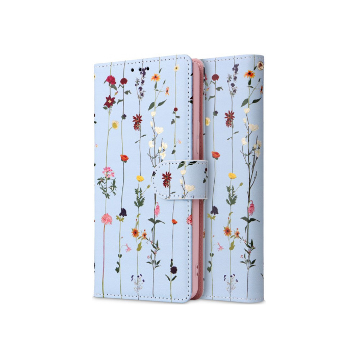 Diárové puzdro na Samsung Galaxy A34 5G A346 Tech-Protect Wallet Garden modré