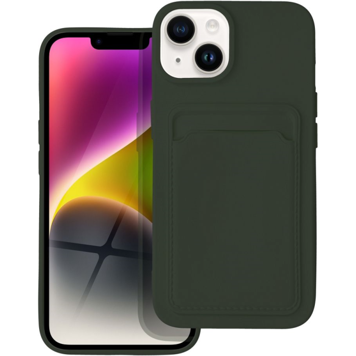 Silikónové puzdro na Xiaomi Redmi Note 12 Pro 5G/Poco X5 Pro 5G Card zelené