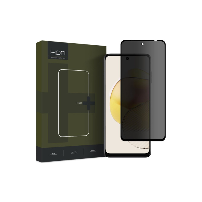 Tvrdené sklo na Motorola Moto G13/G23/G53 5G/G73 5G Hofi Anti Spy Privacy Pro+ celotvárové čierne