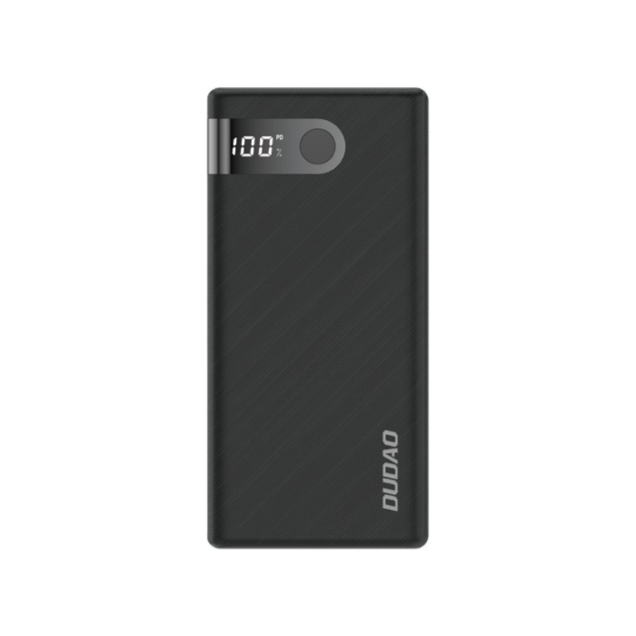 (Akcia)Dudao Powerbank 10000 mAh 2x USB/USB-C/Miicro USB 2 A with LED display- čierny