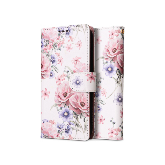 Diárové puzdro na Xiaomi Redmi Note 12 5G/Poco X5 5G Tech-Protect Wallet Blossom Flower