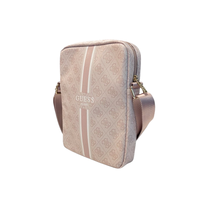 Univerzálne puzdro Guess na tablet do 10" GUTB10P4RPSP PU 4G Printed Stripes Tablet Bag ružové