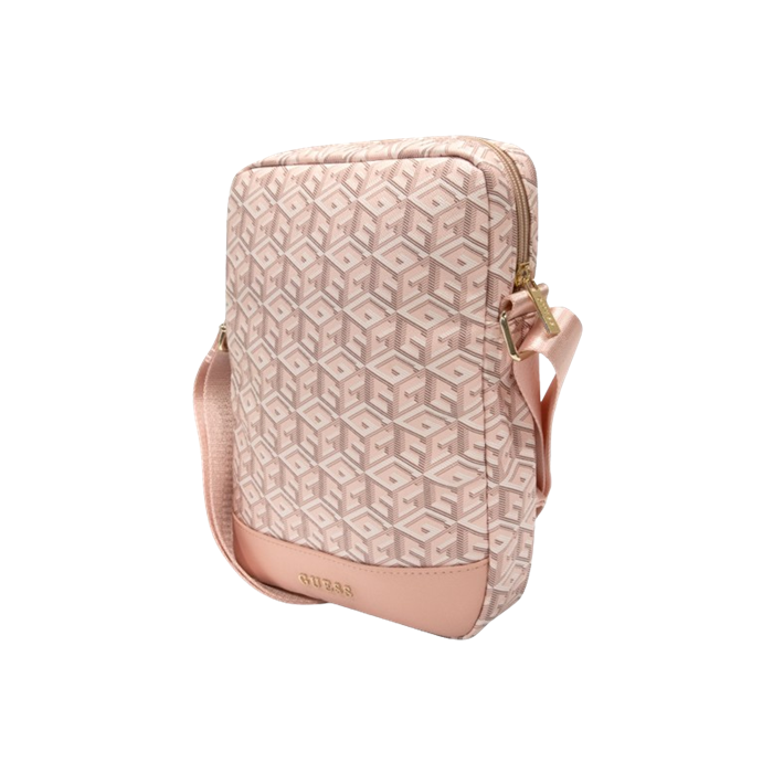 Univerzálne puzdro Guess na tablet do 10" GUTB10HGCFSEP PU G Cube Tablet Bag ružové