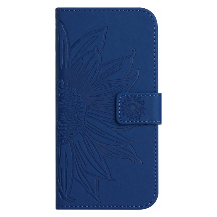 Diárové puzdro na TCL 30 SE/305/306 Skin Feel Sun Flower modré