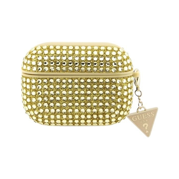 Guess Rhinestones Triangle Metal Logo Apple Airpods Pro 2 GUAP2HDGTPD Gold