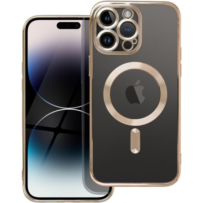 Silikónové puzdro na Apple iPhone 12 Electro Mag zlaté