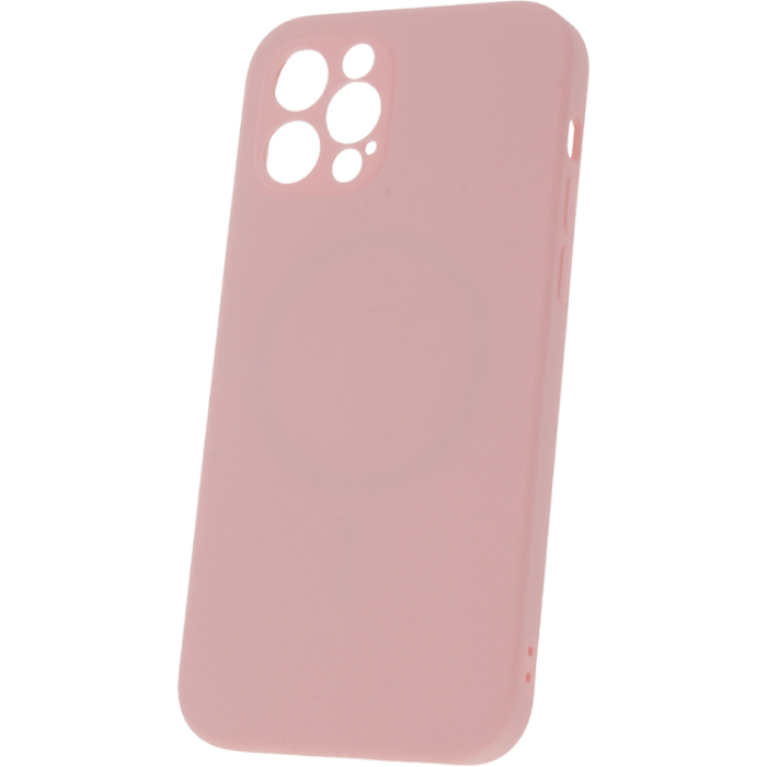 Silikónové puzdro na Apple iPhone 14 Plus Mag Invisible Pastel ružové
