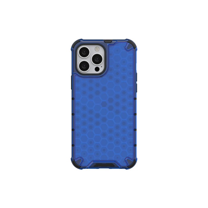 Odolné puzdro na Apple iPhone 13 Pro Max Honeycomb Armor modré