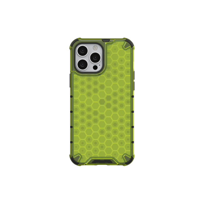 Odolné puzdro na Apple iPhone 13 Mini Honeycomb Armor zelené