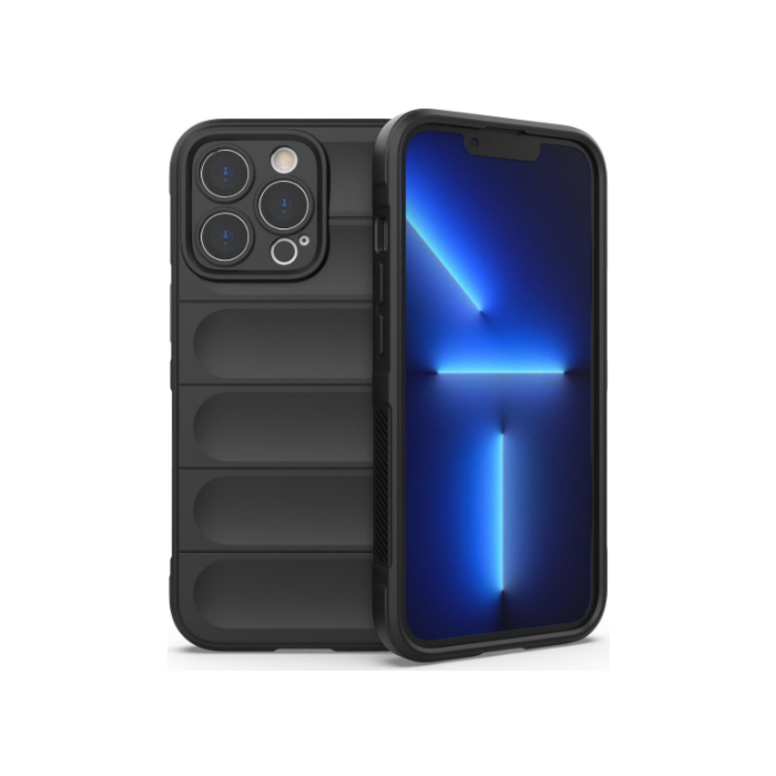 Odolné puzdro na Apple iPhone 13 Pro Max Magic Shield Flexible Armored čierne