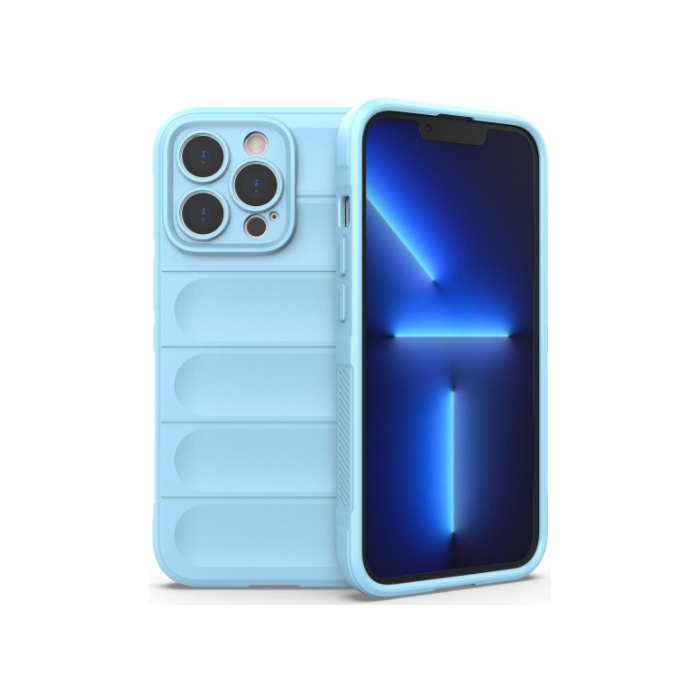 Odolné puzdro na Apple iPhone 14 Plus Magic Shield Flexible Armored svetlo modré