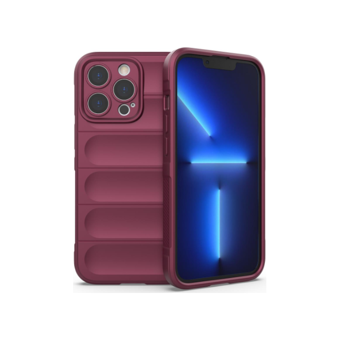 Odolné puzdro na Apple iPhone 14 Magic Shield Flexible Armored fialové