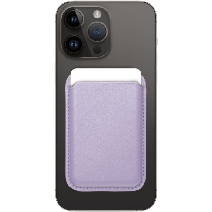 Magnetická peňaženka na Apple iPhone Leather Mag Wallet levanduľová