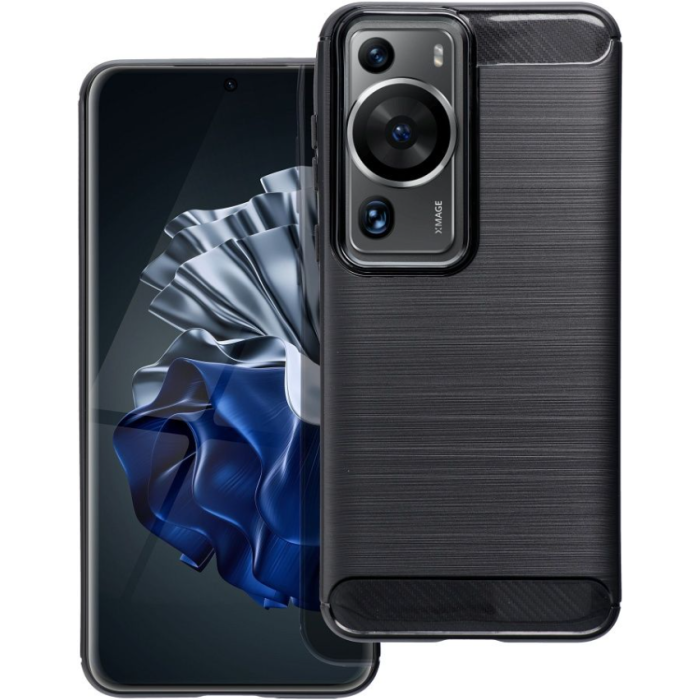 Silikónové puzdro na Huawei P60 Pro Carbon čierne