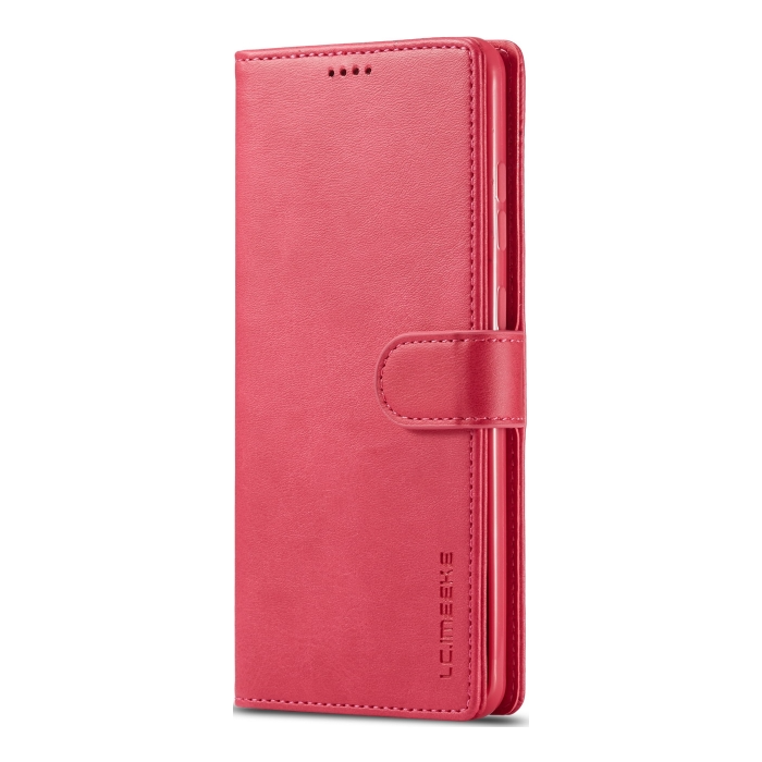 Diárové puzdro na Samsung Galaxy A14 LTE A145/A14 5G A146 Texture Calf Book červené