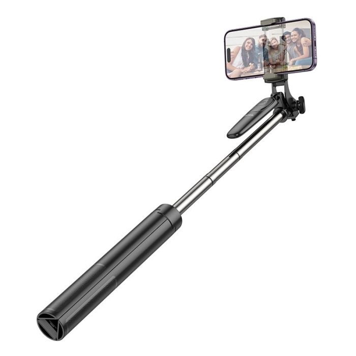 HOCO Selfie tyč bluetooth s ovládačom Soul K19 - čierna