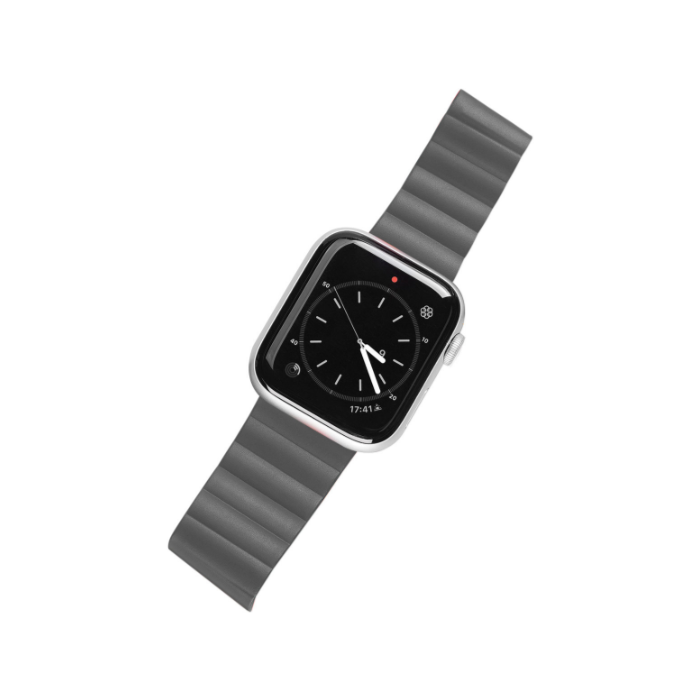 Náhradný remienok na Apple Watch Ultra 49 mm, Dux Ducis Bracelet Magnetic Strap Chain Version sivo-oranžový