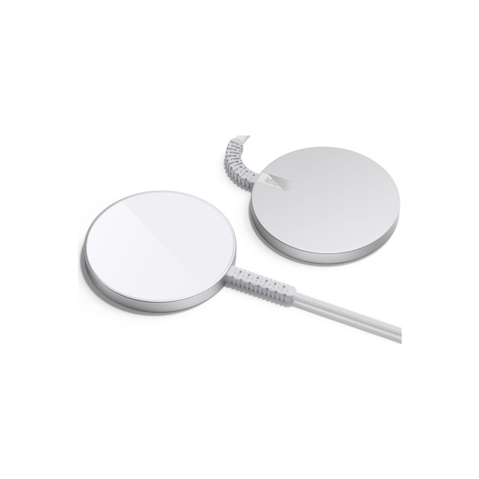 ESR Halolock Mini Magnetic MagSafe Wireless Charger strieborná