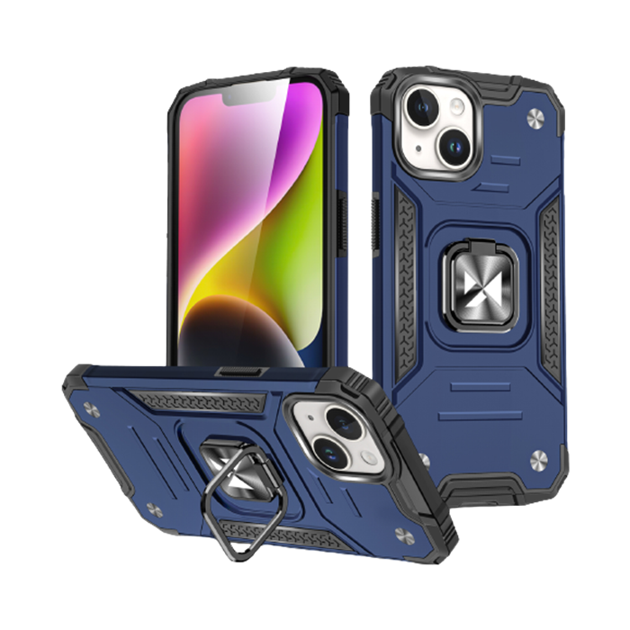 Odolné puzdro na Apple iPhone 15 Ring Armor Rugged modré