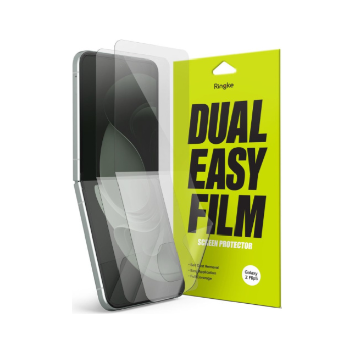 Ochranná fólia na Samsung Galaxy Z Flip5 5G F731/Flip4 5G F721 Ringke Dual Easy (2ks)
