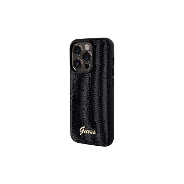 Guess Sequin Script Logo Apple iPhone 14 Pro Max GUHCP14XPSFDGSK Black