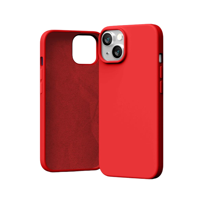 Silikónové puzdro na Apple iPhone 15 Pro Mercury Silicone červené