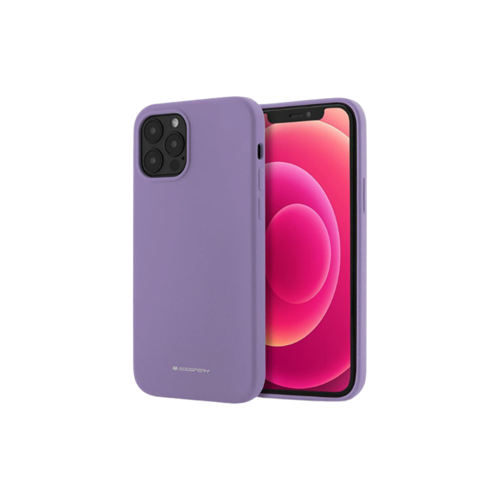 Silikónové puzdro na Apple iPhone 15 Pro Max Mercury Silicone fialové