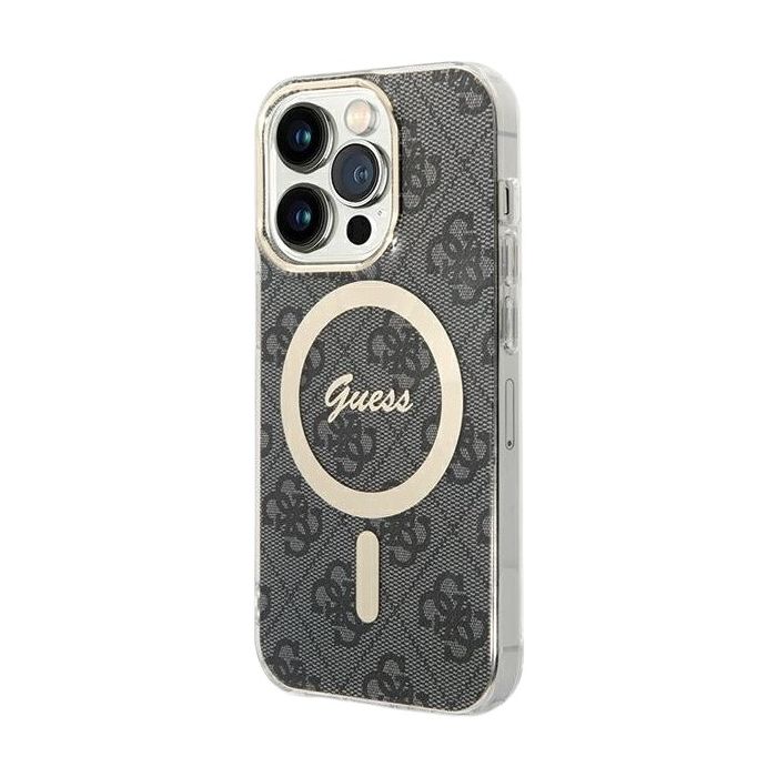 Guess IML 4G MagSafe Apple iPhone 15 Pro Max GUHMP15XH4STK Black