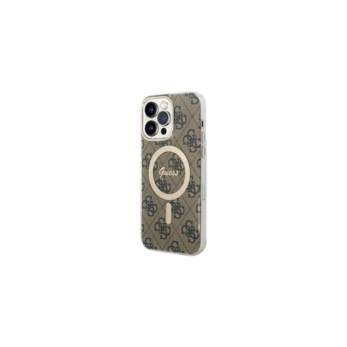 Guess IML 4G MagSafe Apple iPhone 15 Pro GUHMP15LH4STW Brown